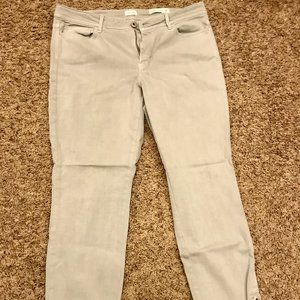 Light Gray J. Jill Authentic Fit Slim Ankle Jeans – Women Size 12